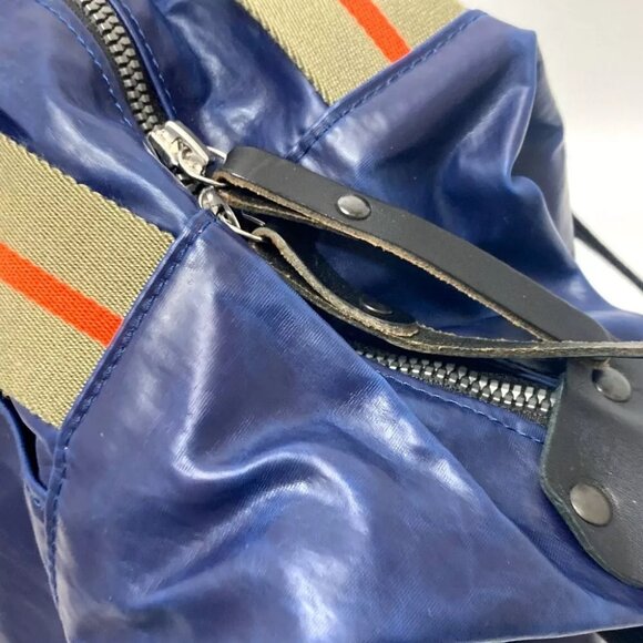 JACK GOMME 2WAY bag shawl Shoulder Bag Nylon Navy - Picture 10 of 15